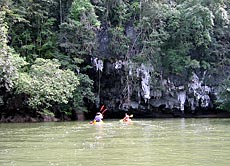 Kayak Thailand, also good is Koh Lao Liang