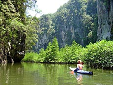 Kayak Thailand, also good is Koh Lao Liang