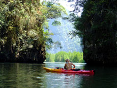 Kayak Thailand, also good is Koh Lao Liang