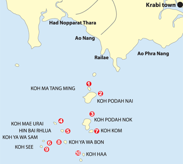 krabi scuba map