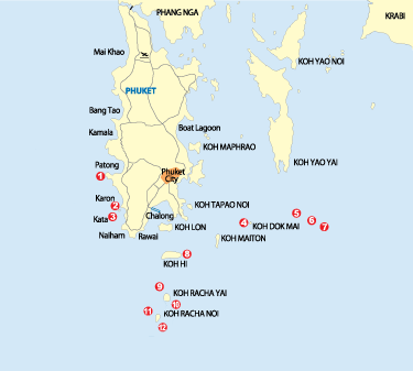 phuket scuba map