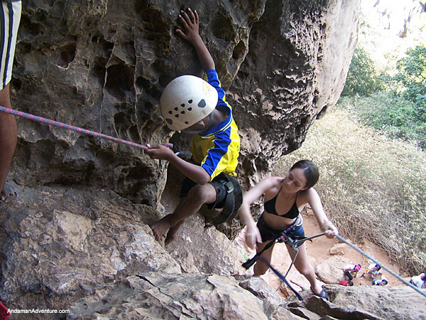 Rock climb Railay, near Ao Nang, Koh Lao Liang and Tonsai, Krabi, Thailand climbing