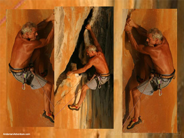 Rock climb Koh Lao Liang, near Railay, Koh Yao Noi and Tonsai, Krabi, Thailand climbing